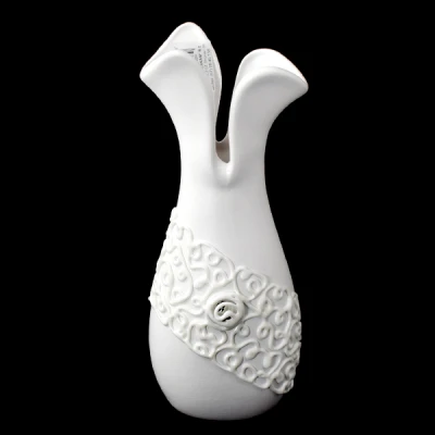 CER-WAZON TULIPAN SMUKŁY MAŁY *DEKOR BIAŁY* C-685DB