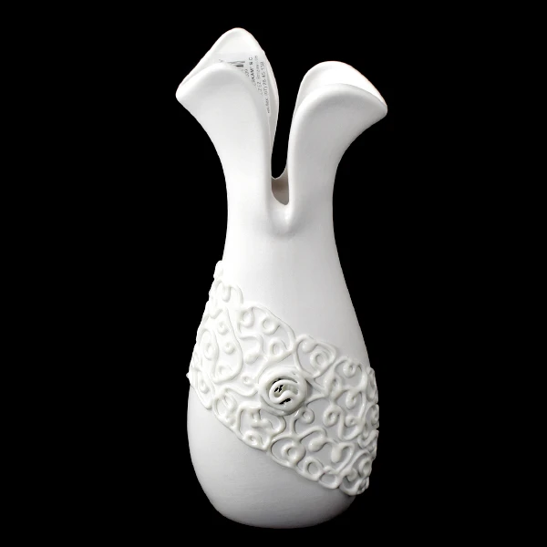 CER-WAZON TULIPAN SMUKŁY MAŁY *DEKOR BIAŁY* C-685DB