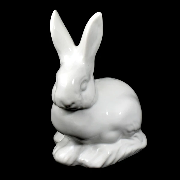 CER-ZAJĄC SZARAK DUŻY *SZKLIWO BIAŁE* C-746SZB