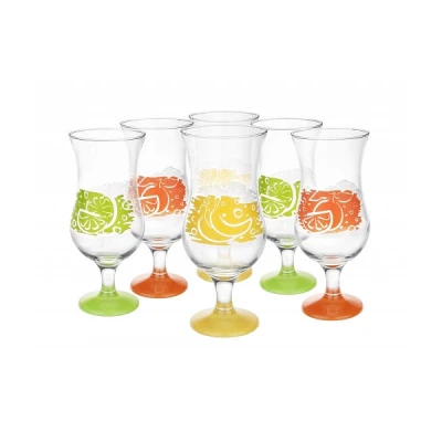 GLASMARK-6 KIELISZKÓW KOKTAJLOWYCH 420ML MIX OWOCOWY