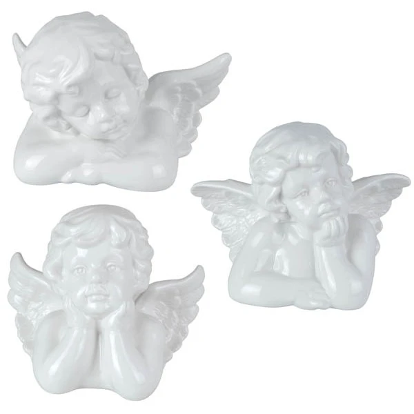 NL-ANIOŁ PORC.BIAŁY 21*15*17CM