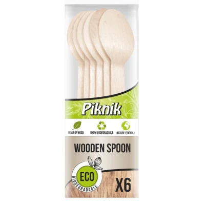 AKU-ŁYŻKA  DREWNIANA PIKNIK A'6