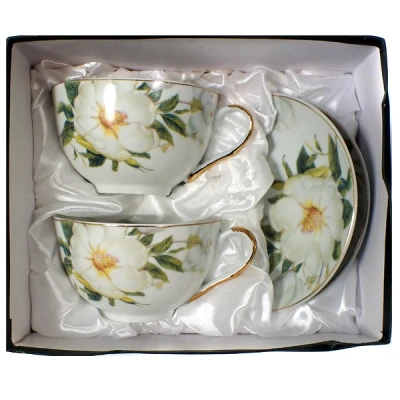 SAL-KPL. FILIŻANEK+SPODKI 2+2 *MAGDALENA GA107* 300ML