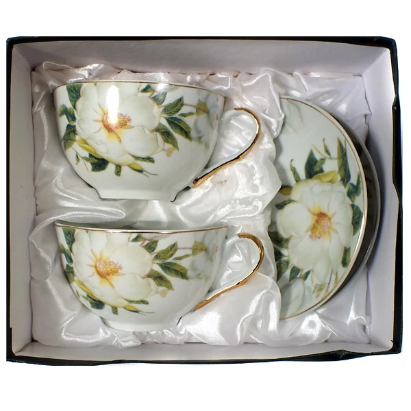 SAL-KPL. FILIŻANEK+SPODKI 2+2 *MAGDALENA GA107* 300ML