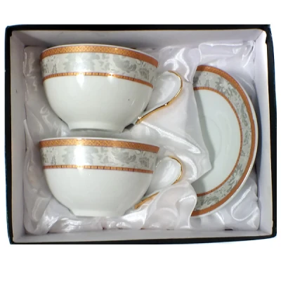 SAL-KPL. FILIŻANEK+SPODKI 2+2 *MAGDALENA GA1237* 300ML