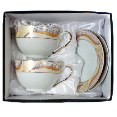 SAL-KPL. FILIŻANEK+SPODKI 2+2 *MAGDALENA GA1378G* 300ML