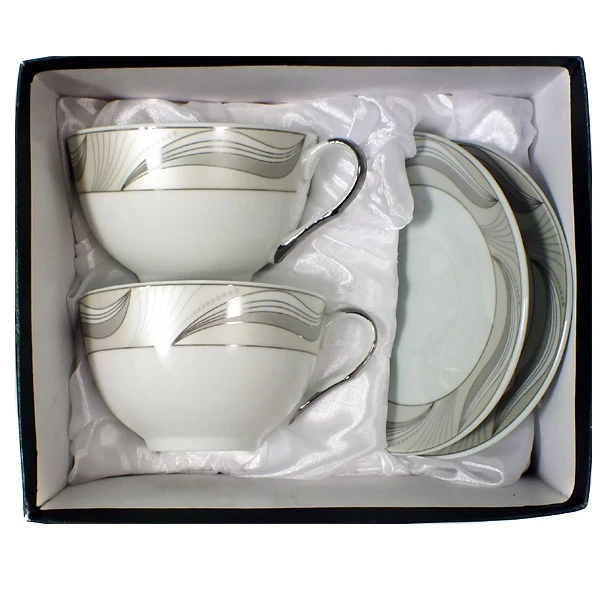 SAL-KPL. FILIŻANEK+SPODKI 2+2 *MAGDALENA GA1378S* 300ML