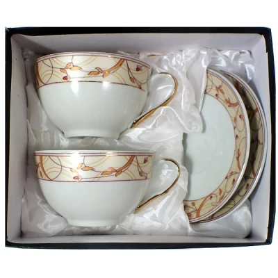 SAL-KPL. FILIŻANEK+SPODKI 2+2 *MAGDALENA GA1381G* 300ML