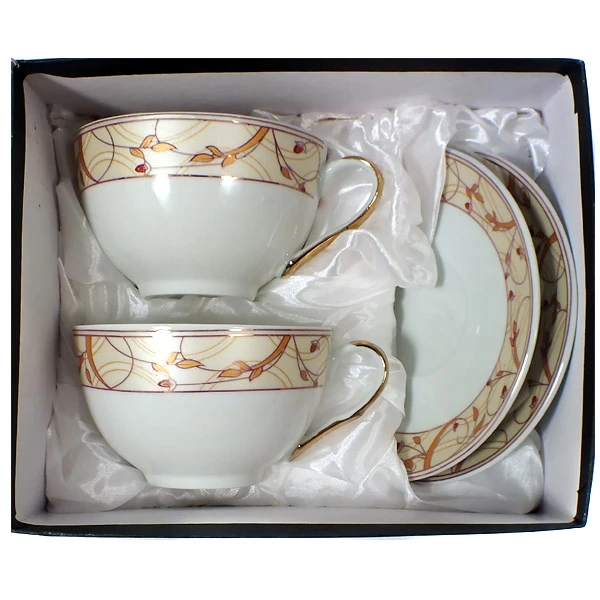 SAL-KPL. FILIŻANEK+SPODKI 2+2 *MAGDALENA GA1381G* 300ML