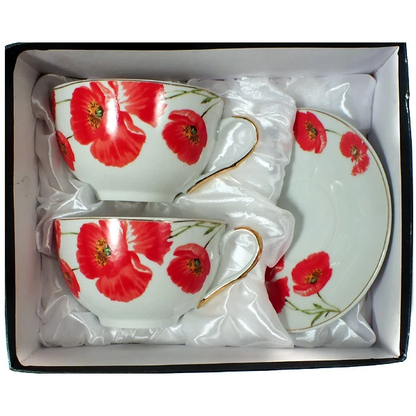 SAL-KPL. FILIŻANEK+SPODKI 2+2 *MAGDALENA GA282* 300ML