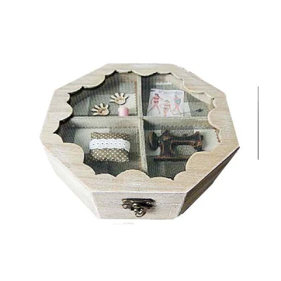 TOM-NICIARKA DREWNO 21X21X7.5CM SD03