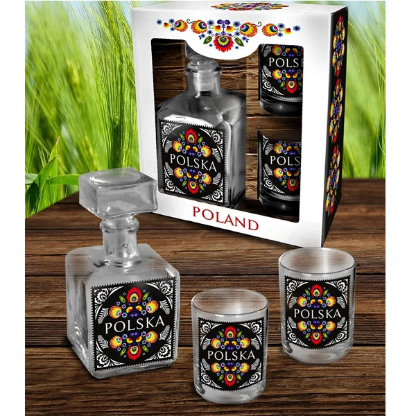 BG-KARAFKA+ DWIE SZKLANKI *FOLK 2*