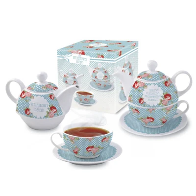 BG-ZESTAW DUO-FILIŻANKA ZE SPODKIEM+IMBRYK *WYJĄTKOWY DZIEŃ*