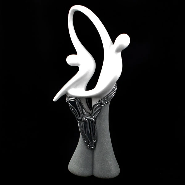 CER-AKT TANIEC DUŻY *DECOR WITRAŻ 1/2 BROKAT BIAŁY* C-548-1/2W