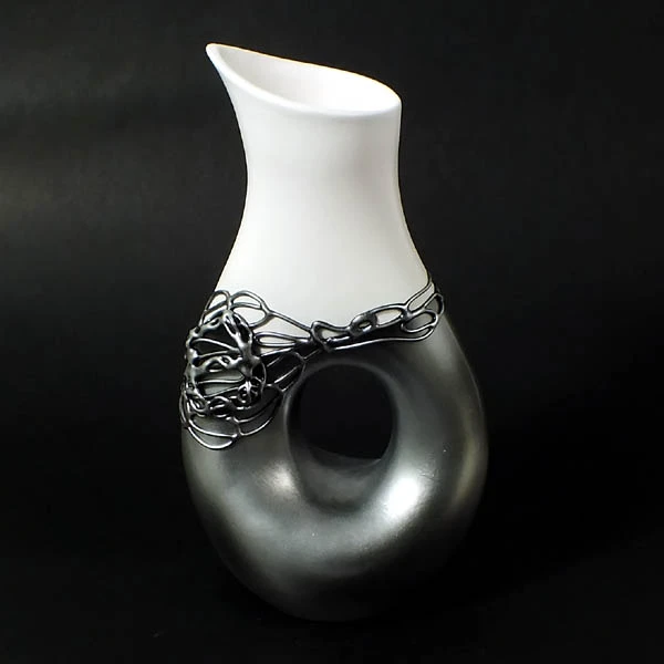 CER-WAZON KARAFKA Z DZIURĄ *DECOR 1/2 SREBRO* C-435-1/2S