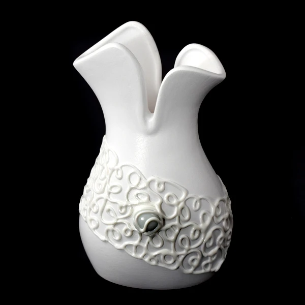 CER-WAZON TULIPANEK *DEKOR BIAŁY* C-416DB