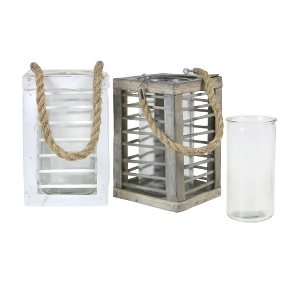 EM-LAMPION ZE SZKŁEM LS496A BIAŁY/SZARY