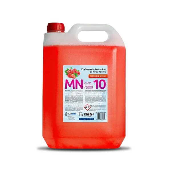KCH-KONCENTRAT DO RĘCZNEGO MYCIA NACZYŃ O ZAPACHU CZERWONYCH OWOCÓW MN10 5KG
