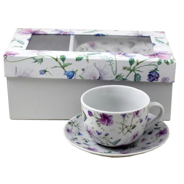 MONDEX-KPL. 2 FILIŻANEK ZE SPODKAMI 5687