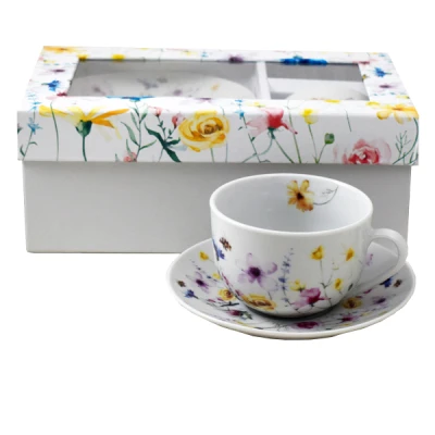 MONDEX-KPL. 2 FILIŻANEK ZE SPODKAMI 5724