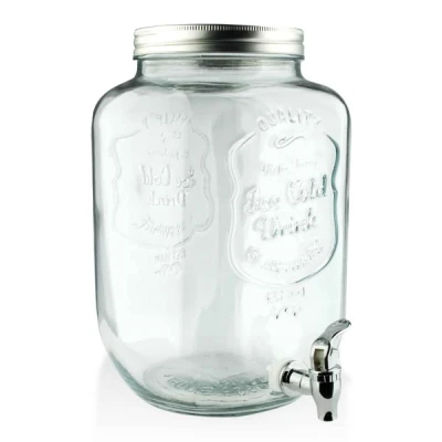 MON-SŁÓJ SZKLANY 8L Z KRANEM 7593