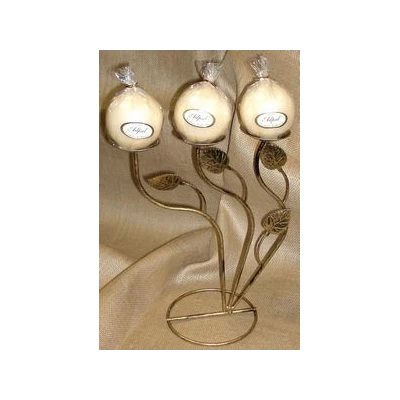 ŚWIECZNIK "3"+ŚWIECZKI  10-944