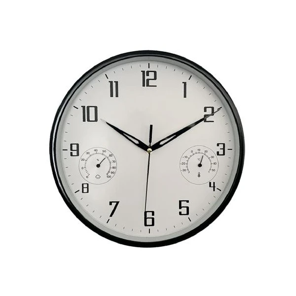 AS-ZEGAR/TERMO/HIGRO 30CM CZARNY