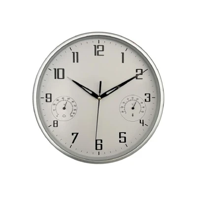 AS-ZEGAR/TERMO/HIGRO 30CM SREBRNY