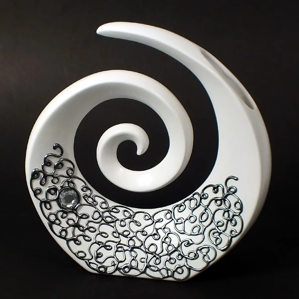 CERKAM-STROIK SPIRALA DUŻA *DECOR SREBRO* C-231DS