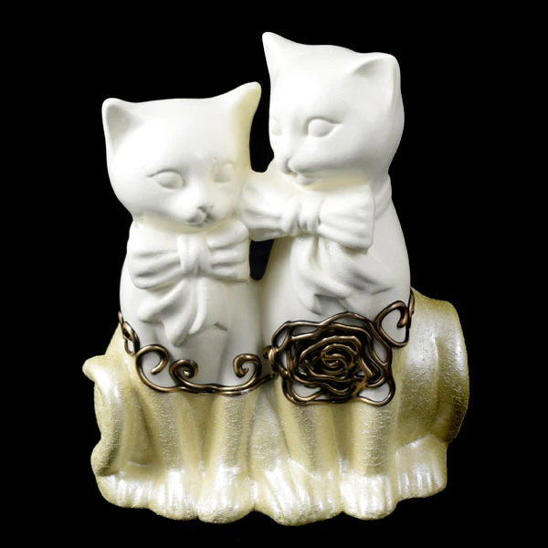 CER-KOT BLIŻNIAK *1/2 RÓŻA-KREM* C-569-1/2R