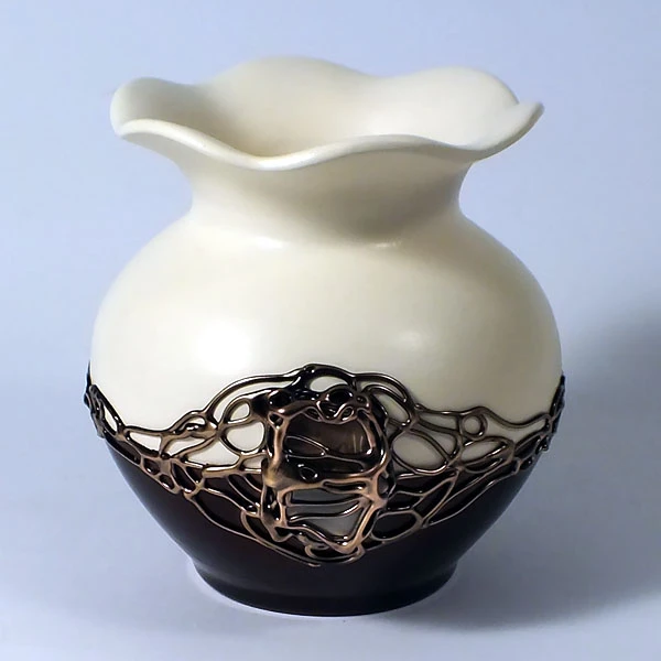 CER-WAZON GRUBY KWIAT *DECOR 1/2VENGE/BRĄZ* C-057-1/2DV/BR