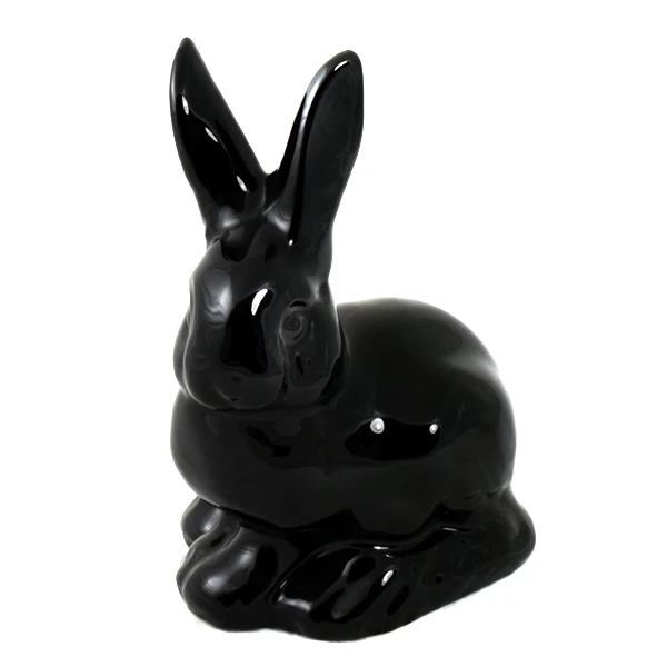 CER-ZAJĄC SZARAK DUŻY *SZKLIWO CZARNE* C-746SZK