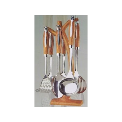 KH3361/64-NARZĘDZIA KUCHENNE  DREWNOP. 7EL.