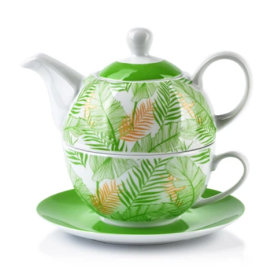 MON-DZBANEK Z FILIŻANKĄ GREEN 1263