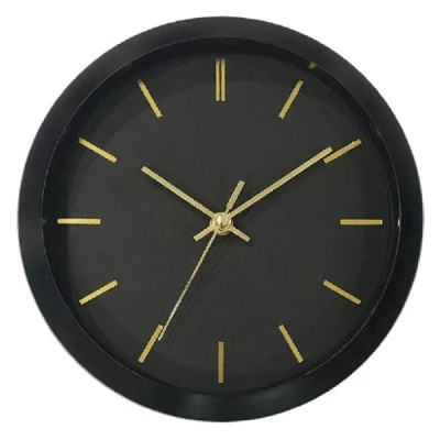 AS-ZEGAR ŚCIENNY 25CM CZARNY