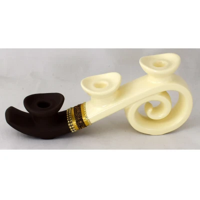 CER-ŚWIECZNIK ZJEŻDŻALNIA SPIRALA DECOR PASEK 1/2 KREM* C-900P