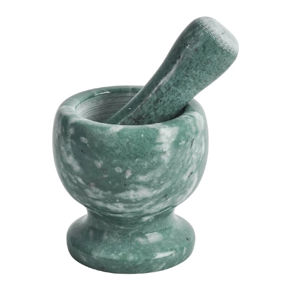 TAD-MOŹDZIERZ MARMUROWY 10,5X10,5CM ZIELONY XMMP105L