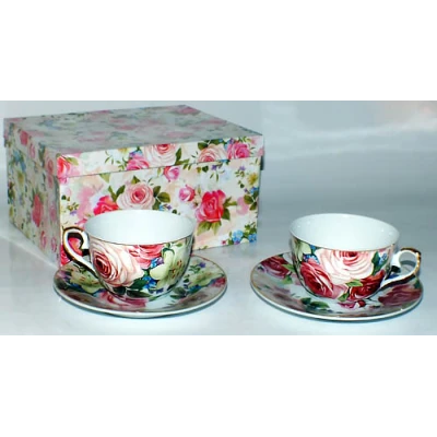 4WD-KPL. KAWA 2+2+ŁYŻECZKI *RÓŻA RÓŻOWA* RRO006