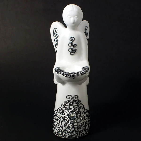 CER-ANIOŁ LARA ŚREDNIA *DEKOR SREBRO* C-042DS