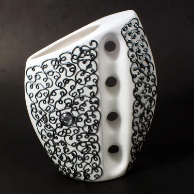 CER-WAZON 4 OTWORY *DECOR SREBRO* C-220DS