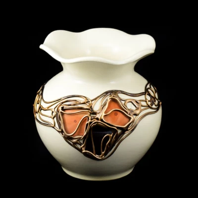 CER-WAZON GRUBY KWIAT *WITRAŻ-KREM* C-057W