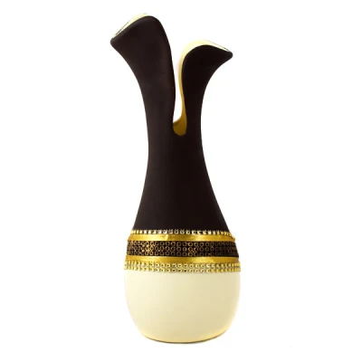 CER-WAZON TULIPAN SMUKŁY DUŻY *DEKOR PASEK 1/2 KREM* C-523P