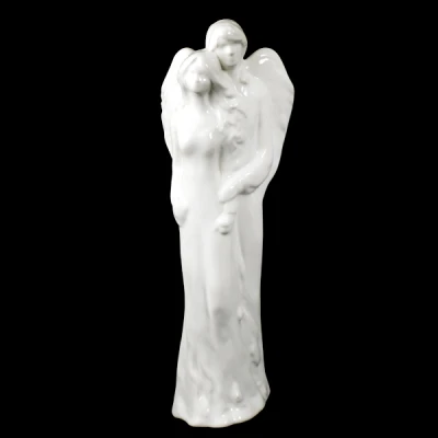 CRK-AKT MŁODA PARA ZE SKRZYDŁAMI *SZKLIWO BIAŁE* C-934SZB