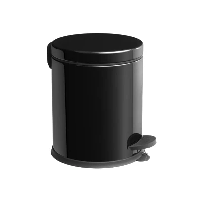 KOSZ Z PEDAŁEM OKRĄGŁY 3L CZARNY 409400-B