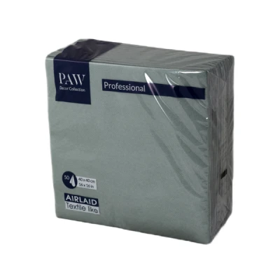PAW-SERWETKI AIRLAID 40*40 MONOCOLOR LIGHT GREEN /50/ *9106*