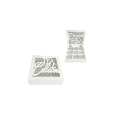 TOM-SZKATUŁKA DREWNIANA 24X8X24CM TW32