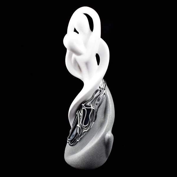 CER-AKT PARA SPLECIONA *DECOR WITRAŻ 1/2 BROKAT BIAŁY* C-896-1/2W