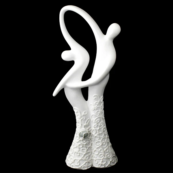 CER-AKT TANIEC DUŻY *DEKOR BIAŁY* C-548DB