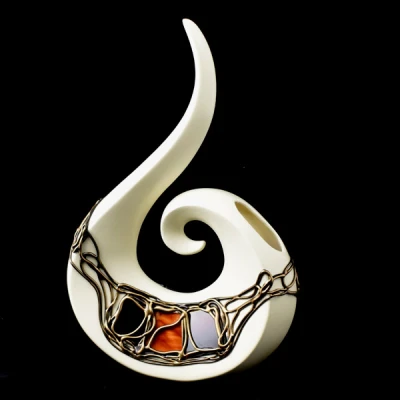 CER-STROIK WIOLONCZELA ŚREDNIA *WITRAŻ-KREM* C-232W