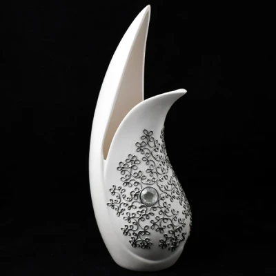 CER-WAZON DELFIN DUŻY *DECOR SREBRO* C-570DS